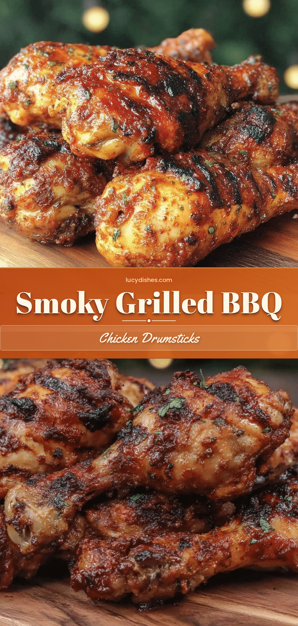 grilled BBQ chicken drumsticks recipe