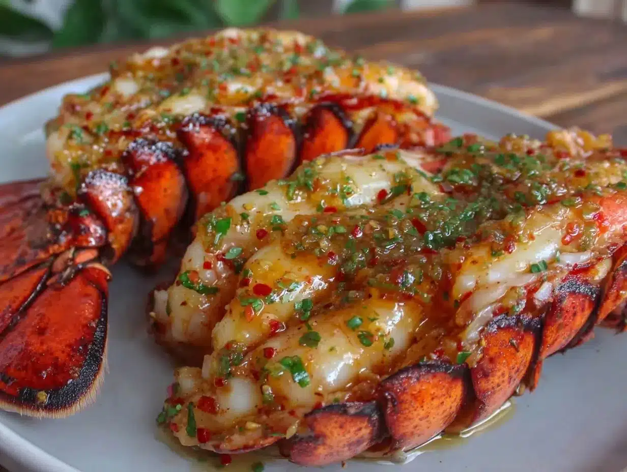 grilled lobster tail preparation steps