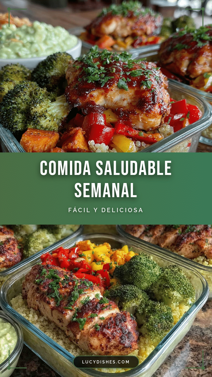 healthy comida saludable semanal meal prep recipe