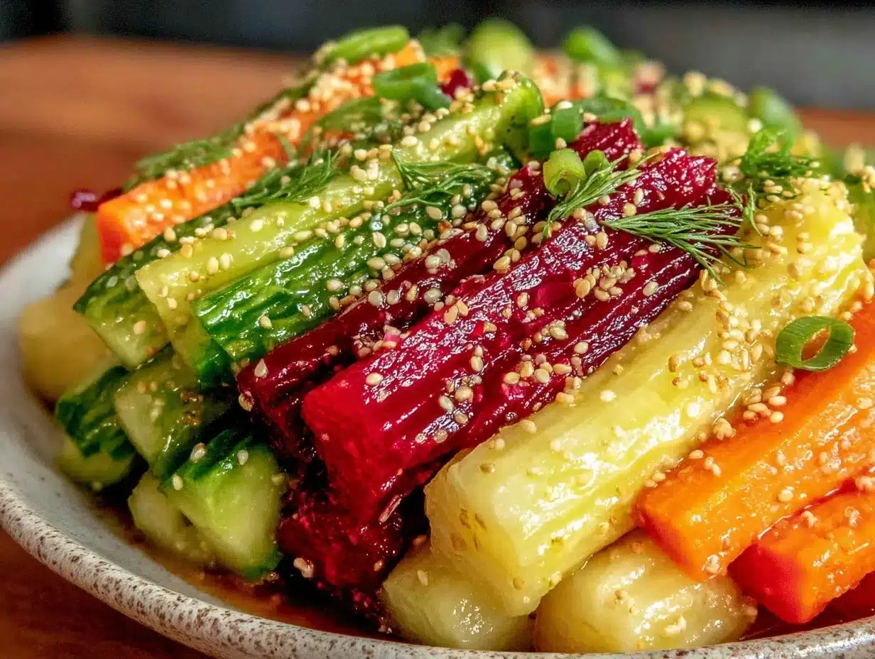 healthy fermented pickled vegetables recipe preparation steps