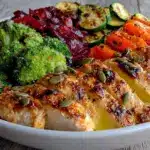 Healthy Gestational Diabetes Chicken and Veggie Bowl - featured image