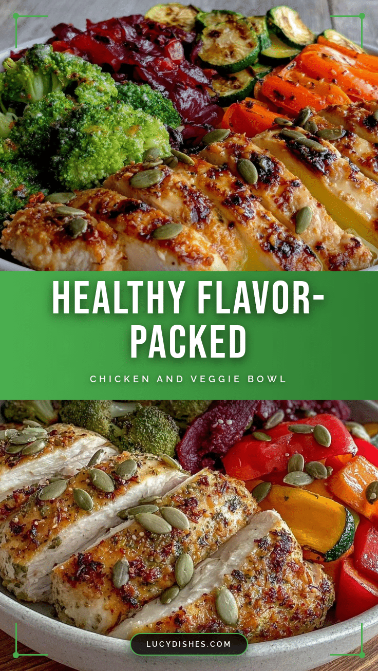 Healthy Gestational Diabetes Chicken and Veggie Bowl recipe