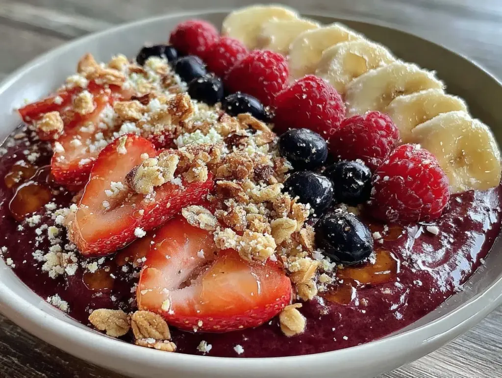 healthy high-protein acai bowl - featured image