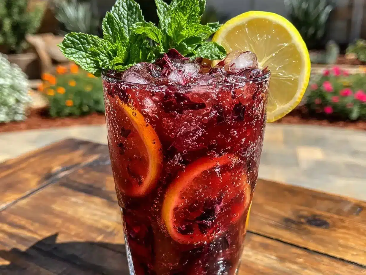 hibiscus iced tea lemonade preparation steps