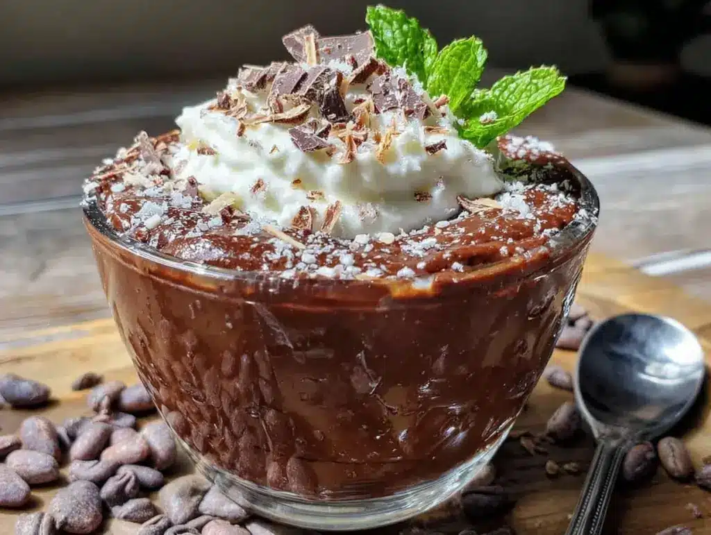 high-protein chocolate mousse - featured image