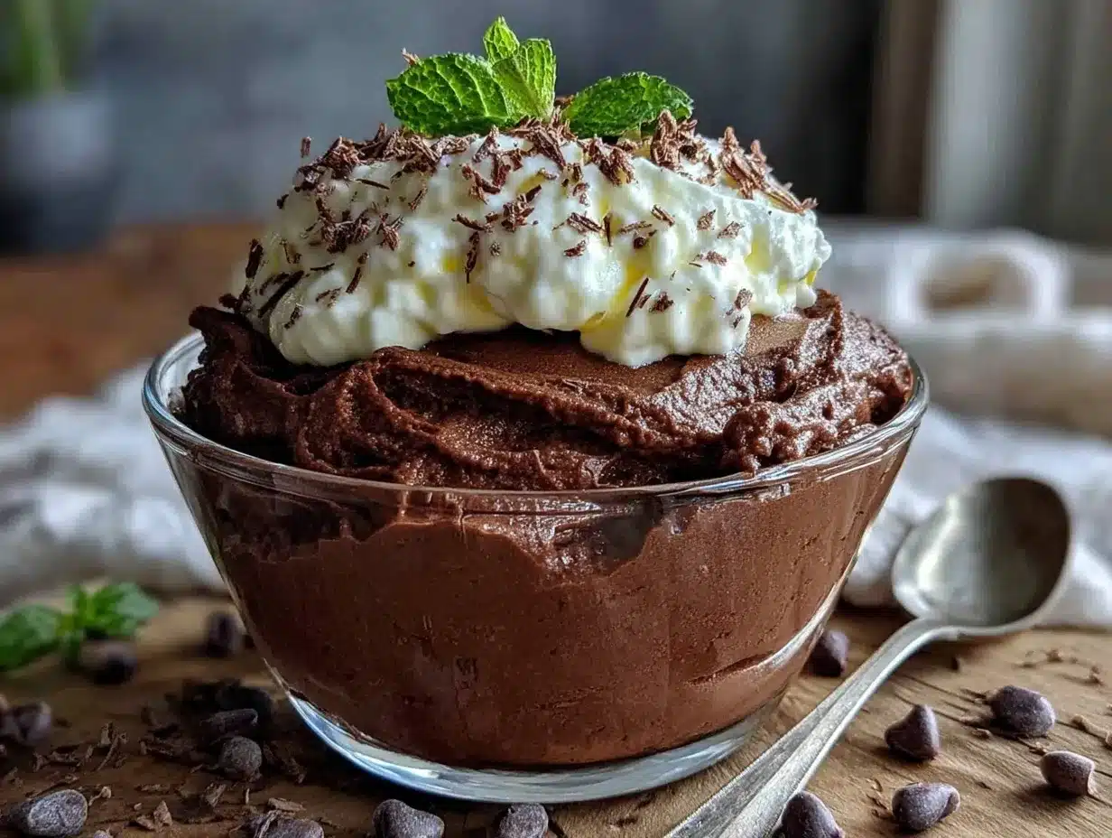 high-protein chocolate mousse preparation steps