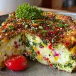high-protein egg white frittata - featured image