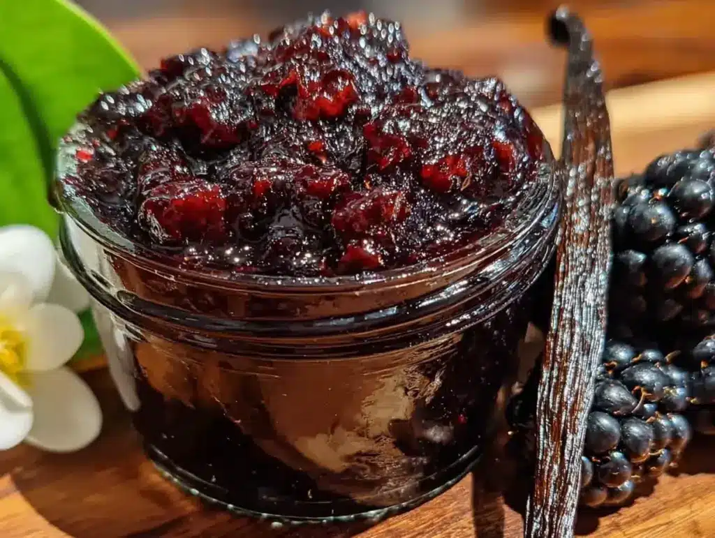 homemade mulberry jam - featured image