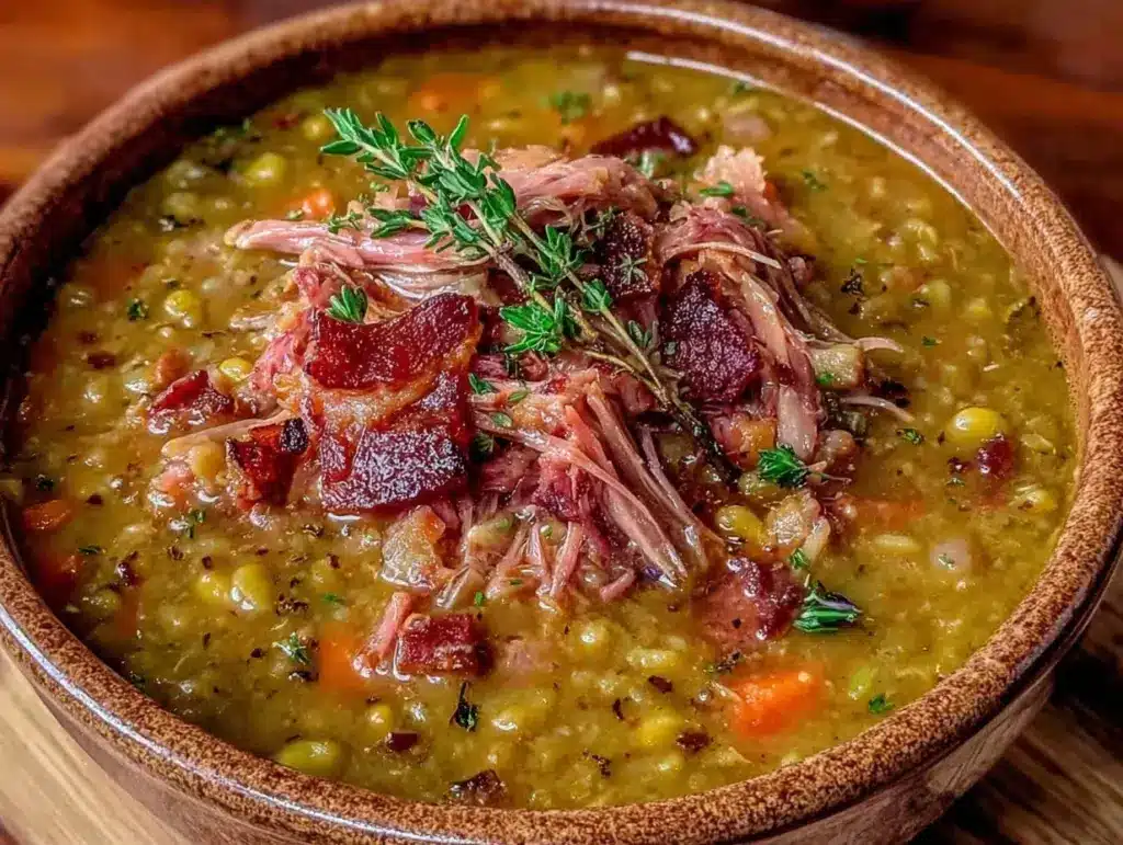 instant pot split pea soup - featured image