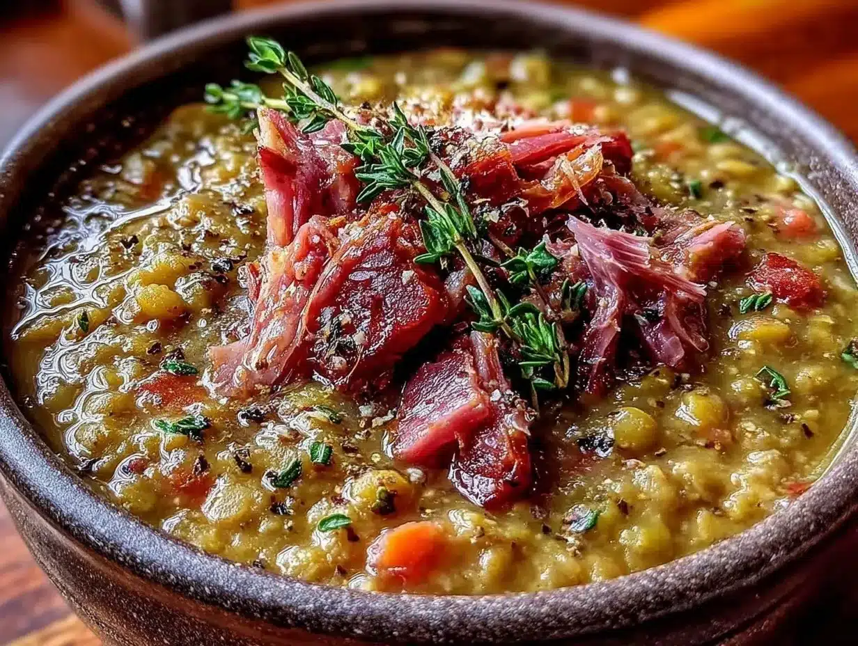 instant pot split pea soup preparation steps