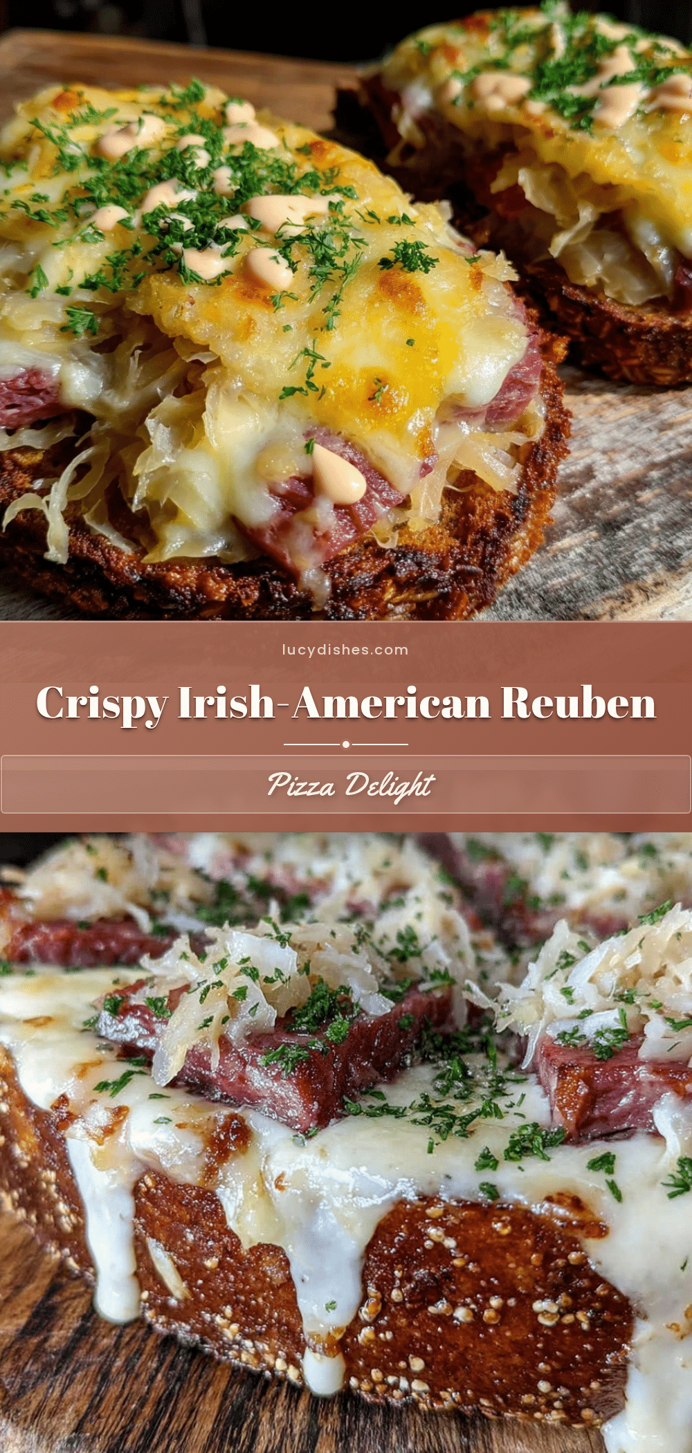 Irish-American Reuben pizza recipe