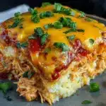 keto chicken enchilada casserole - featured image