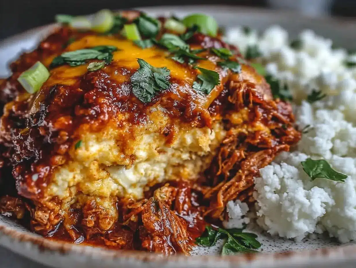 keto chicken enchilada casserole preparation steps