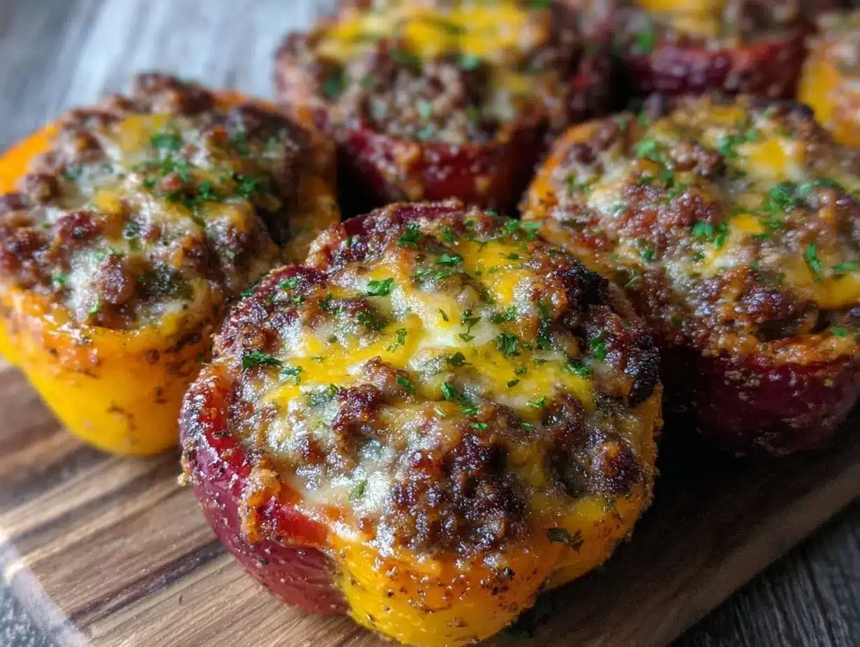 keto stuffed bell peppers preparation steps