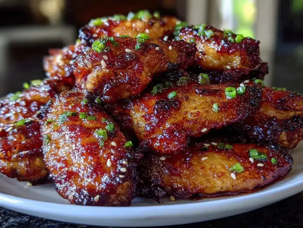 Korean BBQ chicken wings - featured image