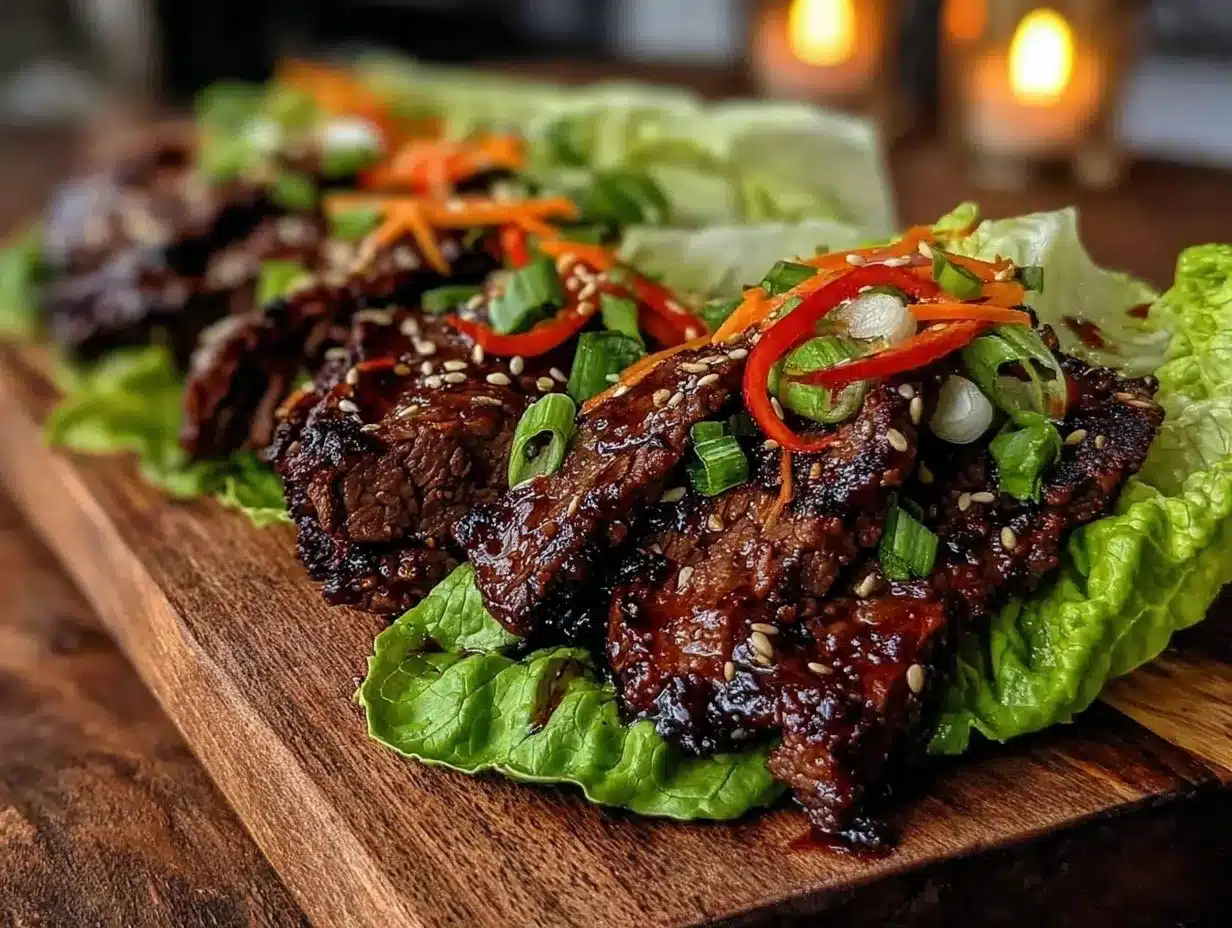 korean beef bulgogi lettuce wraps preparation steps