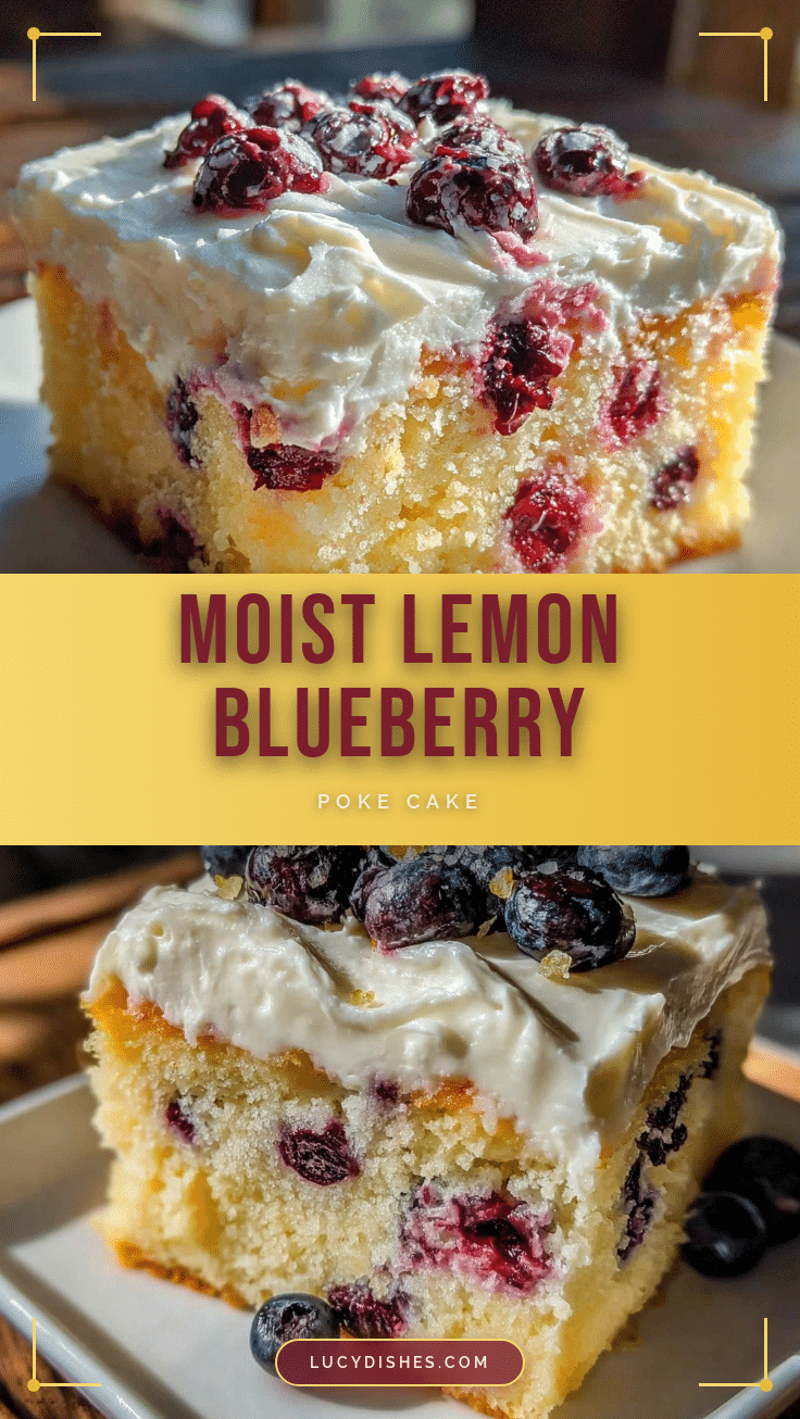 lemon blueberry poke cake recipe