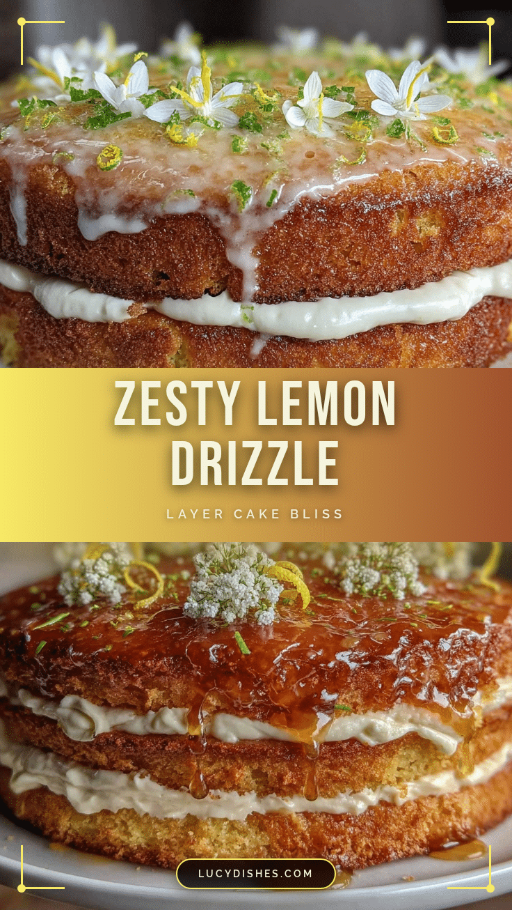 lemon drizzle layer cake recipe