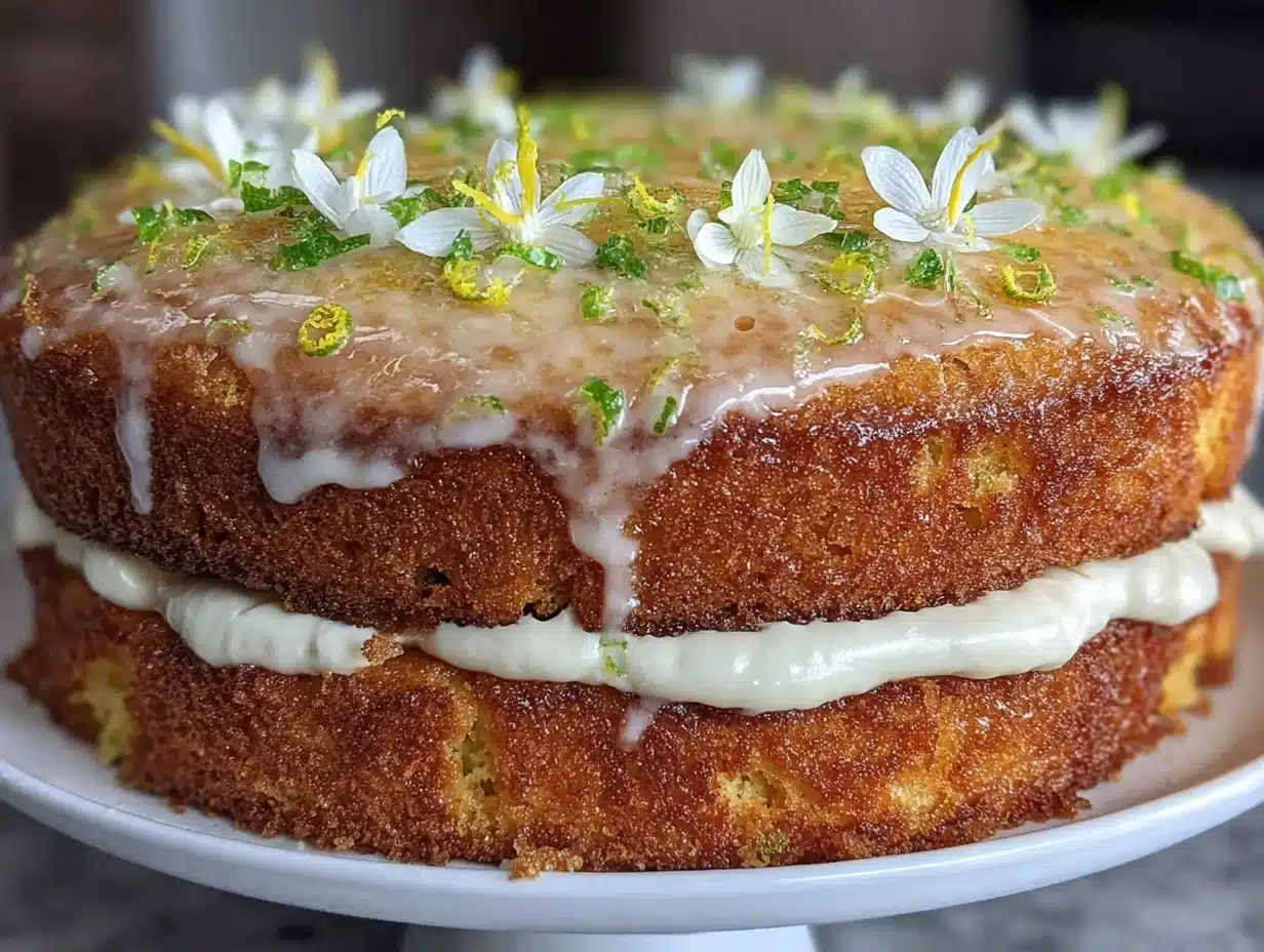 lemon drizzle layer cake - featured image