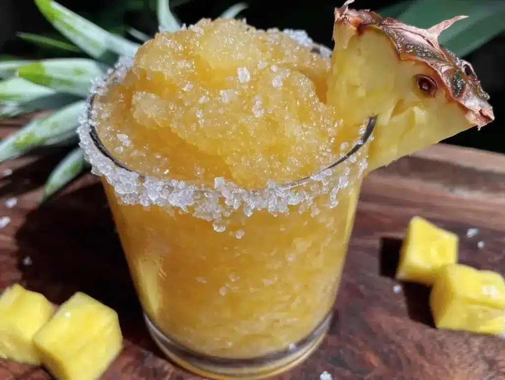 mango pineapple frozen margarita slushie - featured image