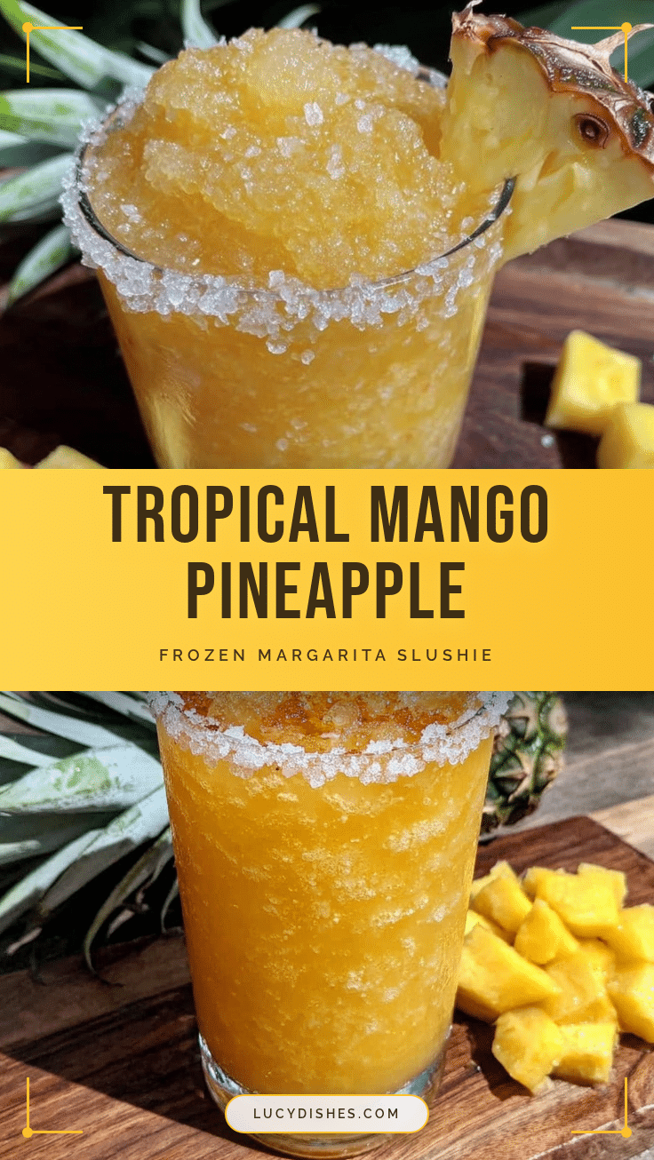 mango pineapple frozen margarita slushie recipe