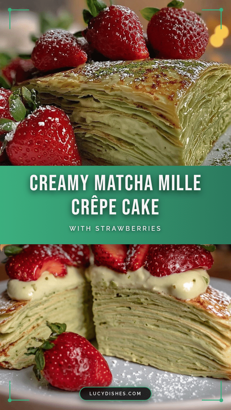 matcha mille crêpe cake recipe