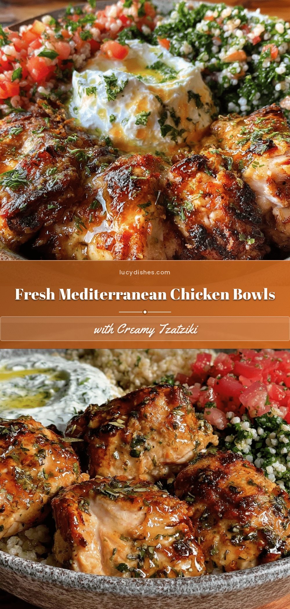 Mediterranean chicken bowls recipe