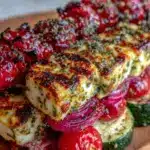 Mediterranean grilled veggie kebabs with halloumi - featured image