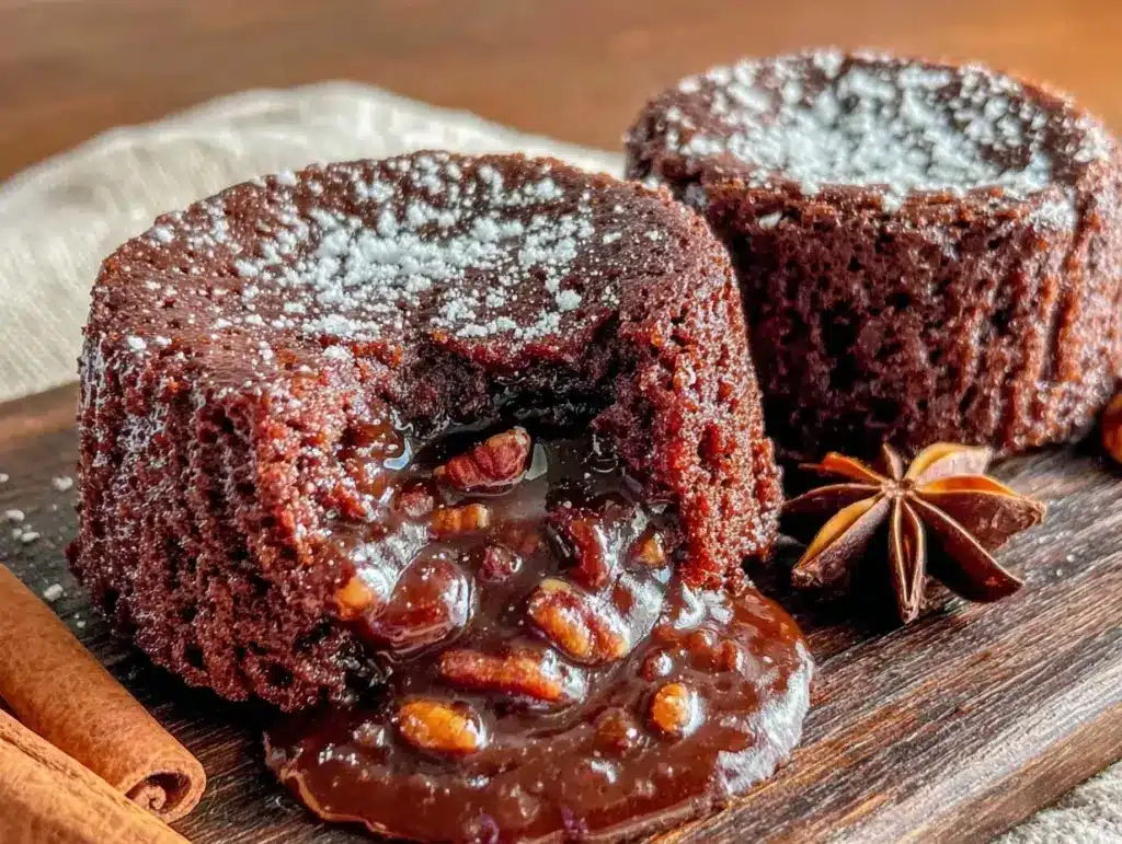 mexican chocolate lava cakes - featured image