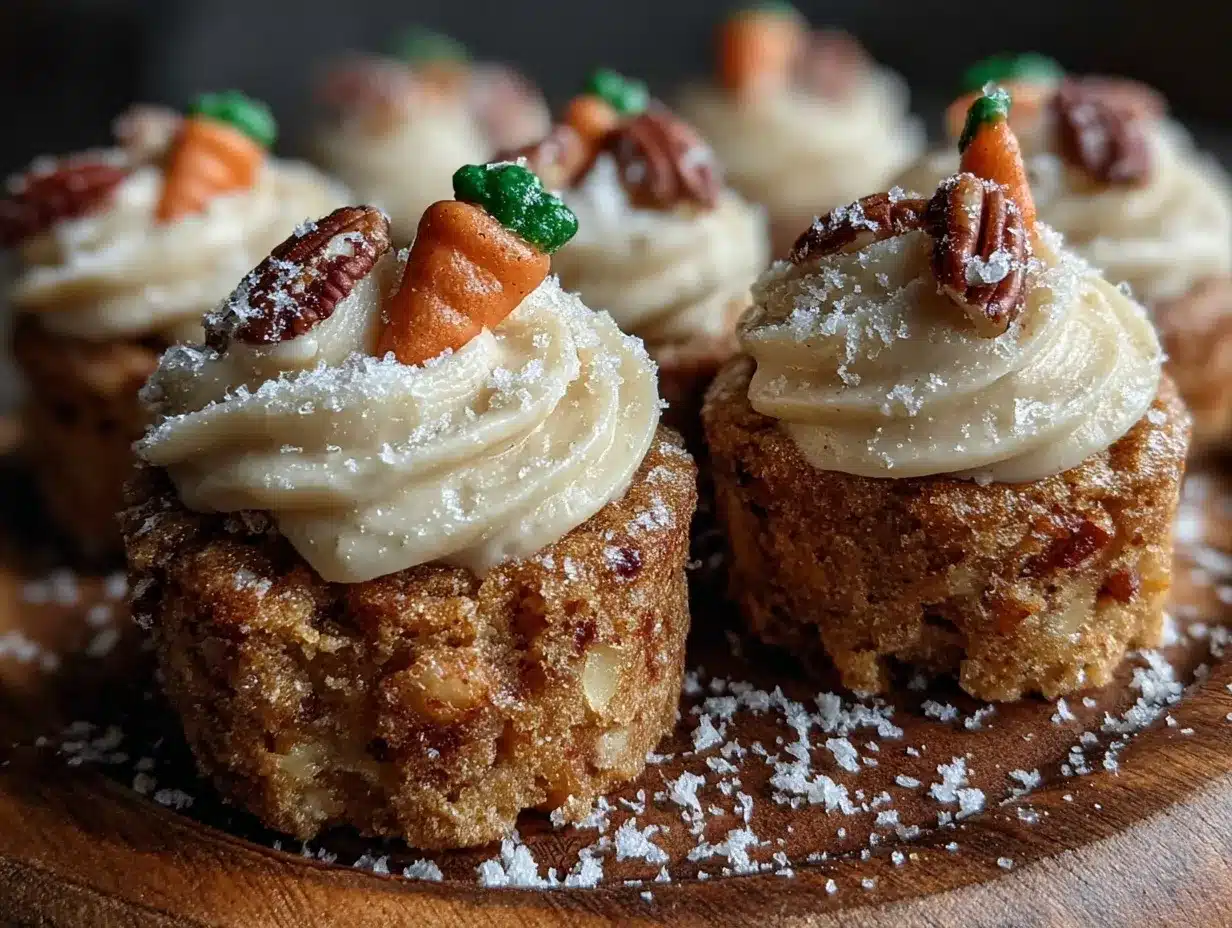 mini carrot cake cupcakes preparation steps