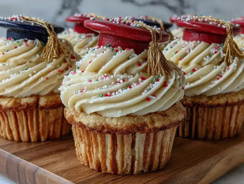 mini graduation cupcakes - featured image