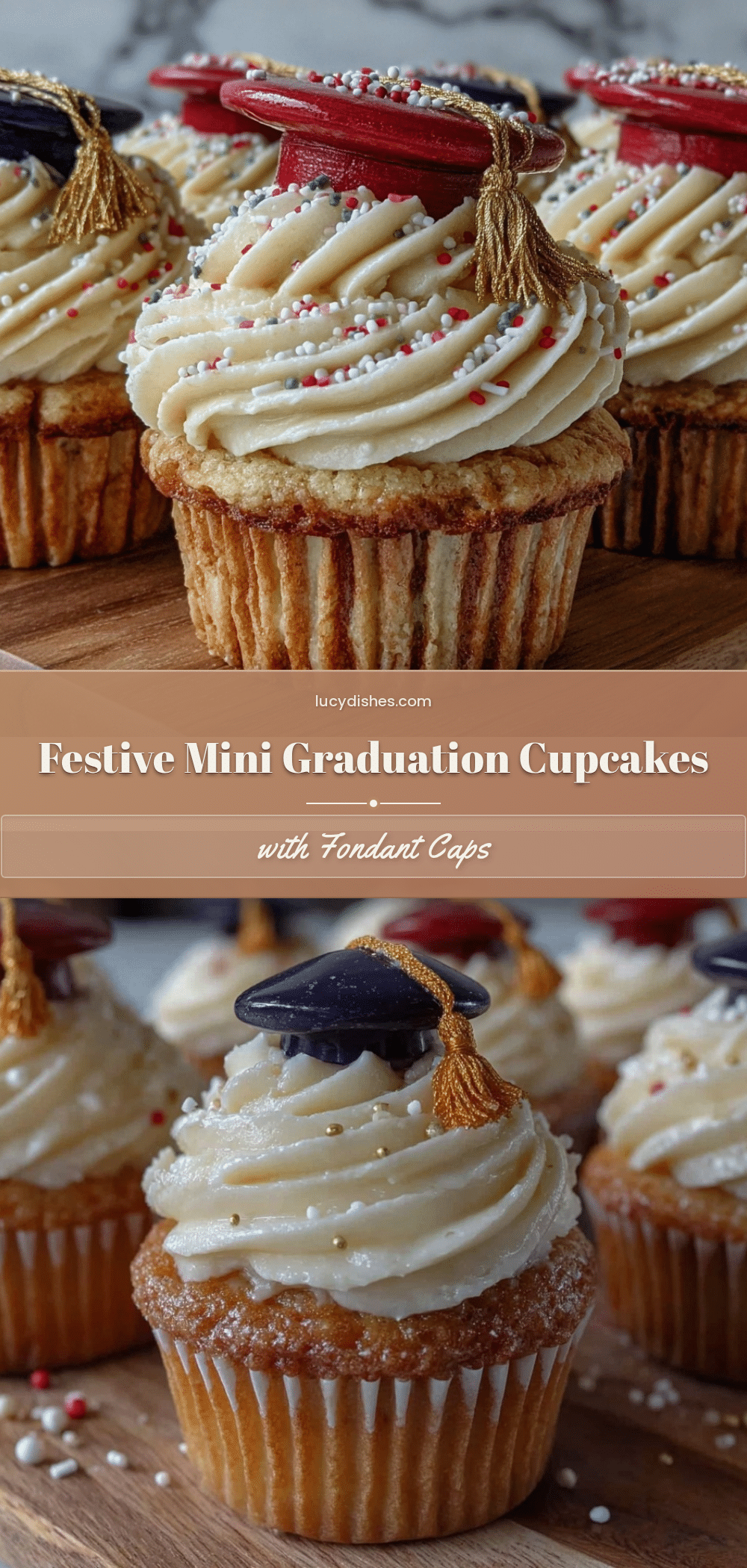 mini graduation cupcakes recipe