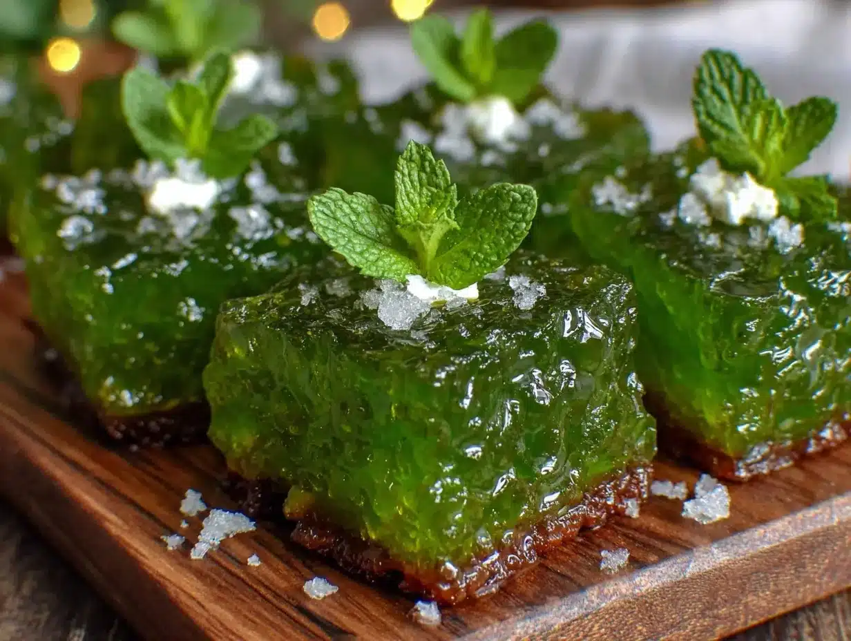 mint julep jello shots preparation steps