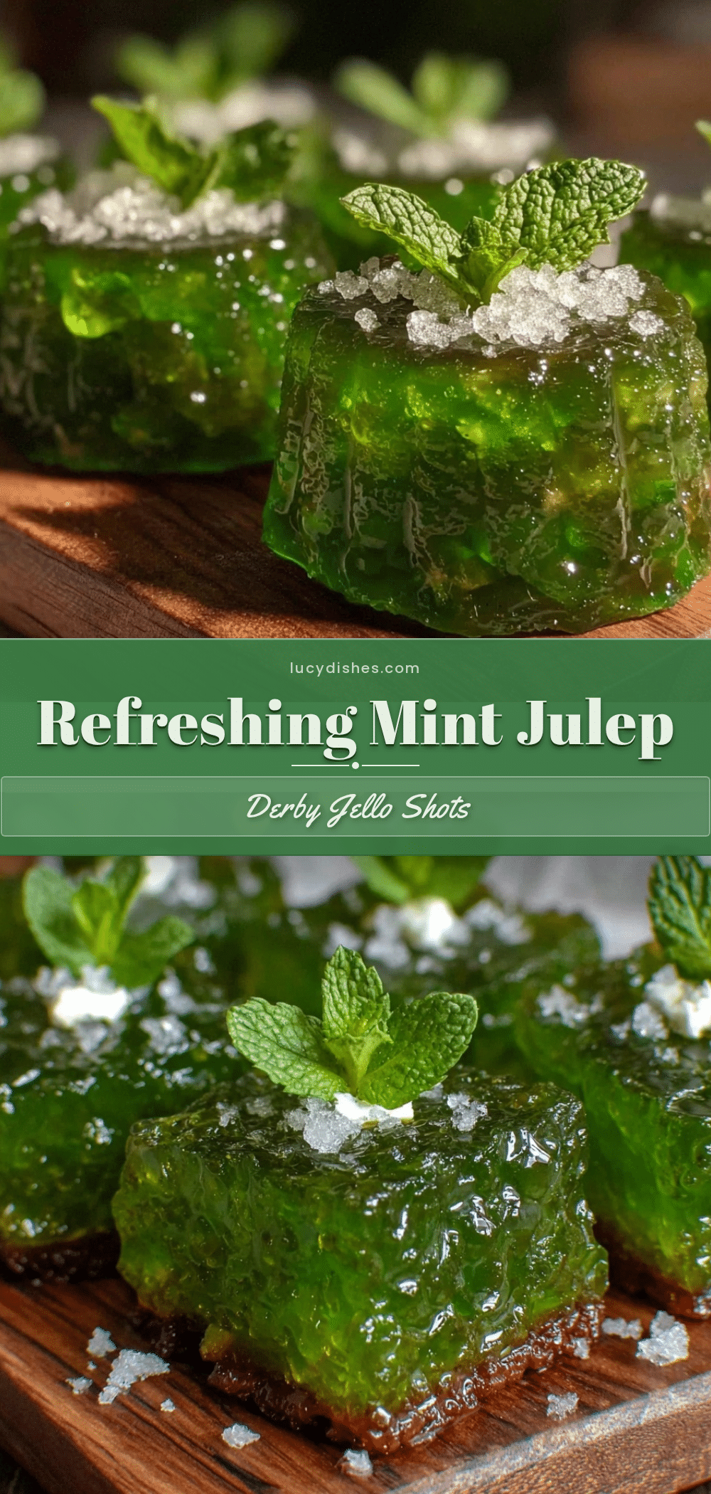 mint julep jello shots recipe