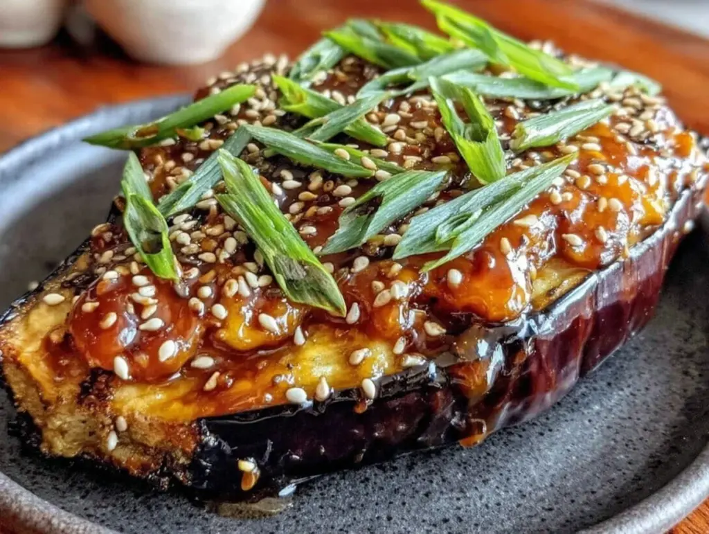miso glazed eggplant - featured image