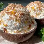 no churn mango coconut ice cream - featured image