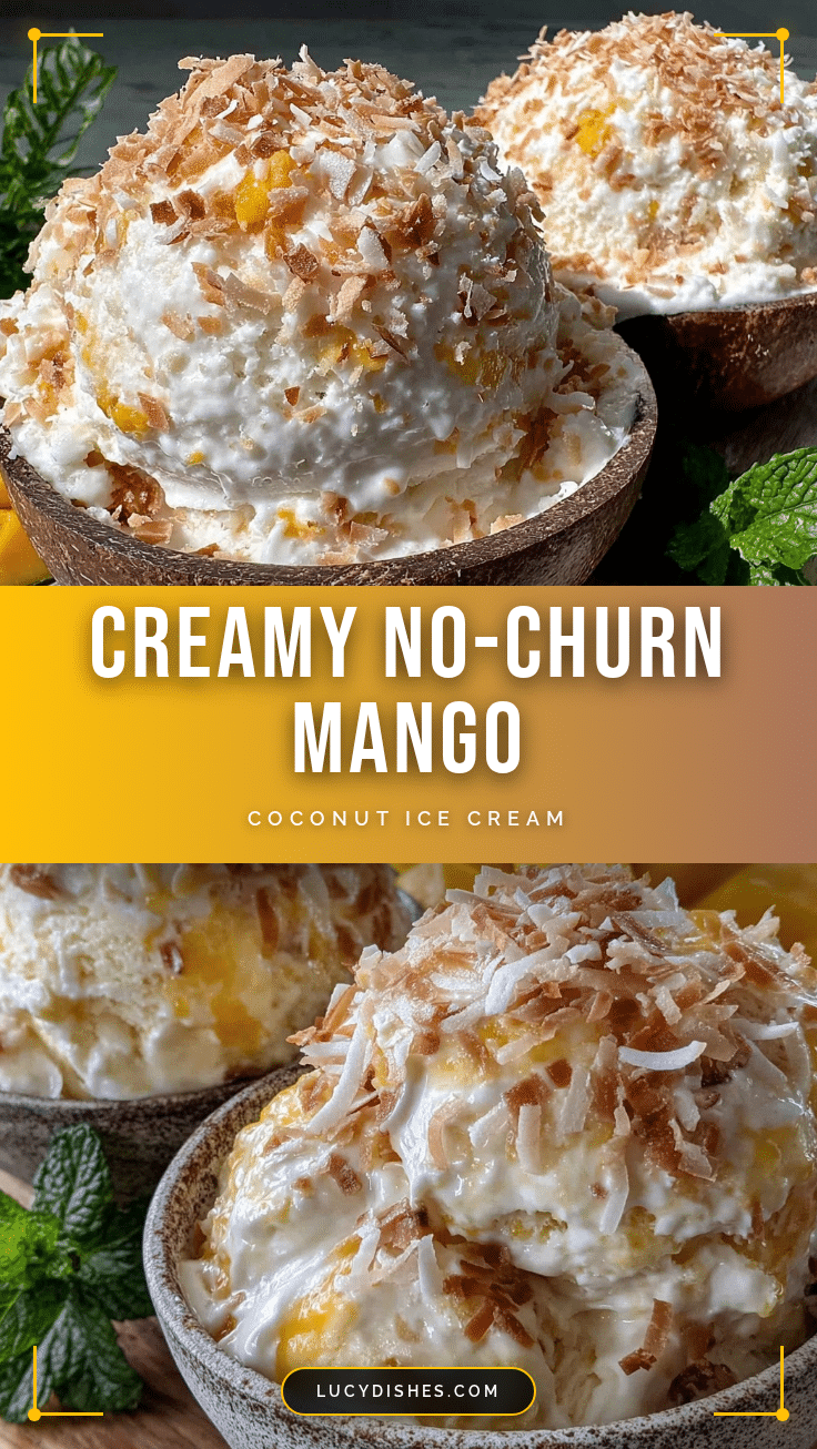 no churn mango coconut ice cream recipe