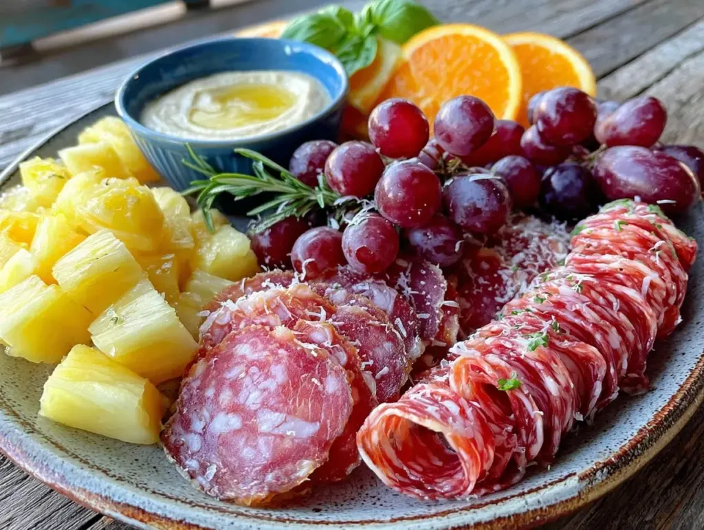 no cook beach snack board - featured image