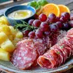 no cook beach snack board - featured image