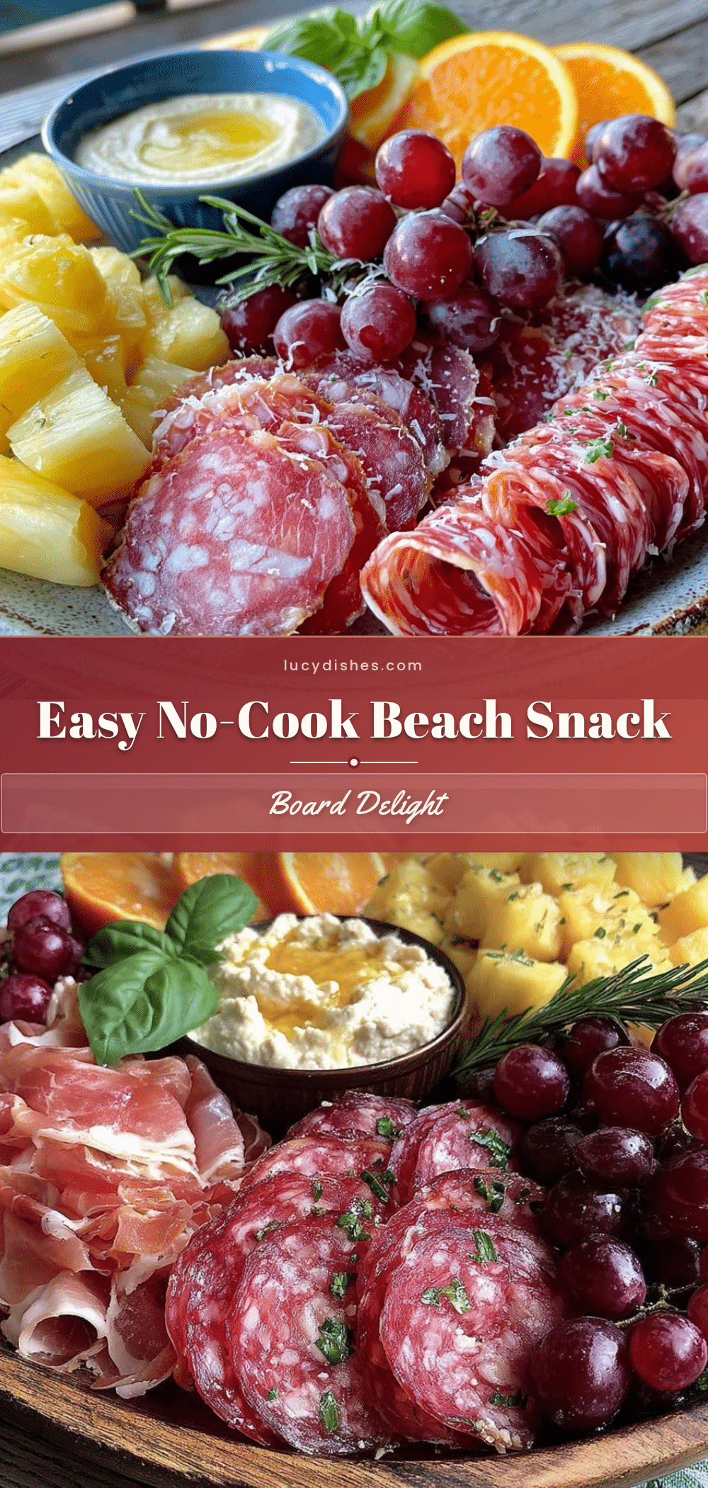 no cook beach snack board recipe