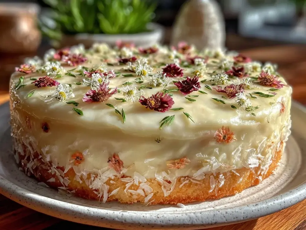 ombre floral cake - featured image