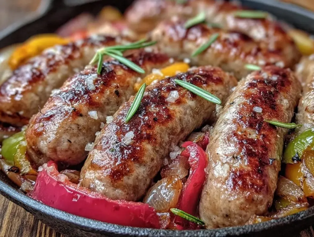 one-pan Italian sausage and peppers recipe - featured image