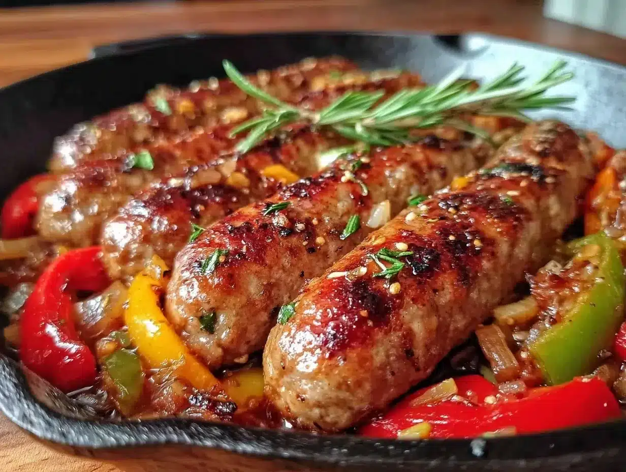 one-pan Italian sausage and peppers recipe preparation steps