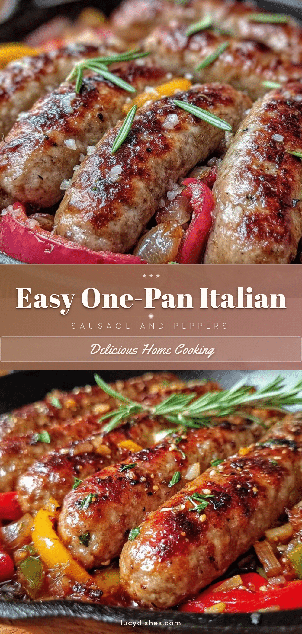 one-pan Italian sausage and peppers recipe recipe