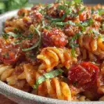 one-pot ground turkey pasta - featured image