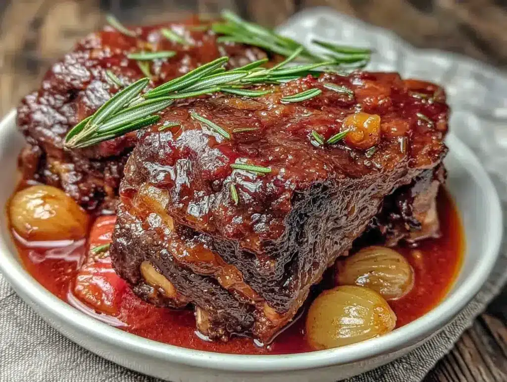 oven braised lamb shanks - featured image