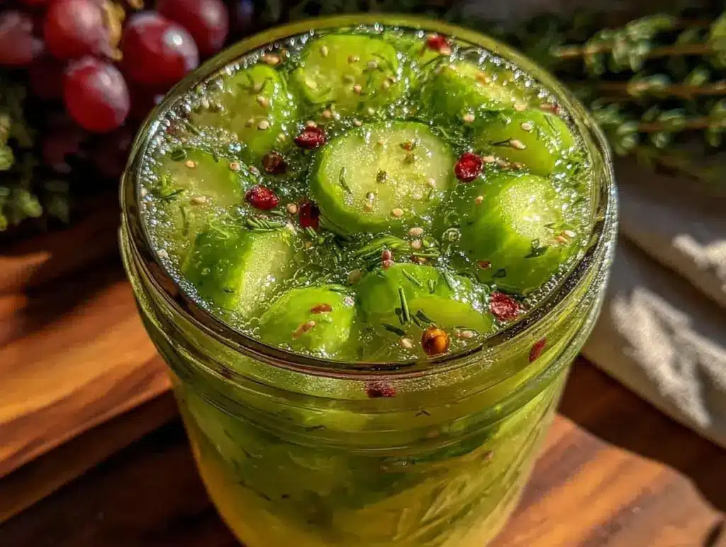 overnight refrigerator pickles - featured image