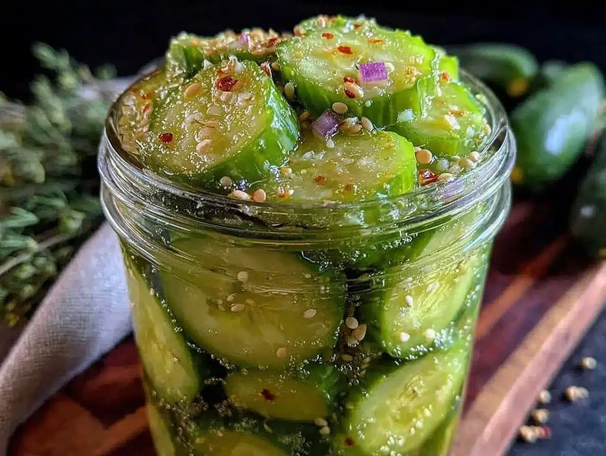 overnight refrigerator pickles preparation steps