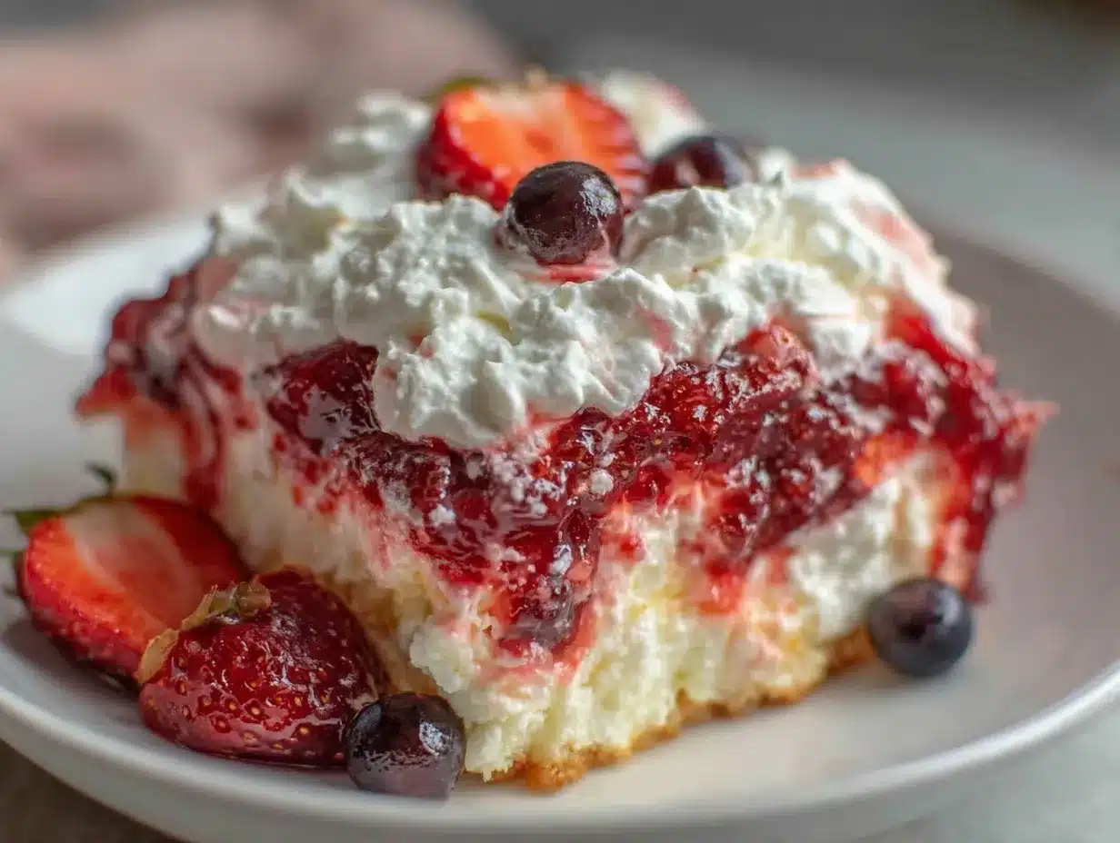 patriotic layered jello poke cake preparation steps
