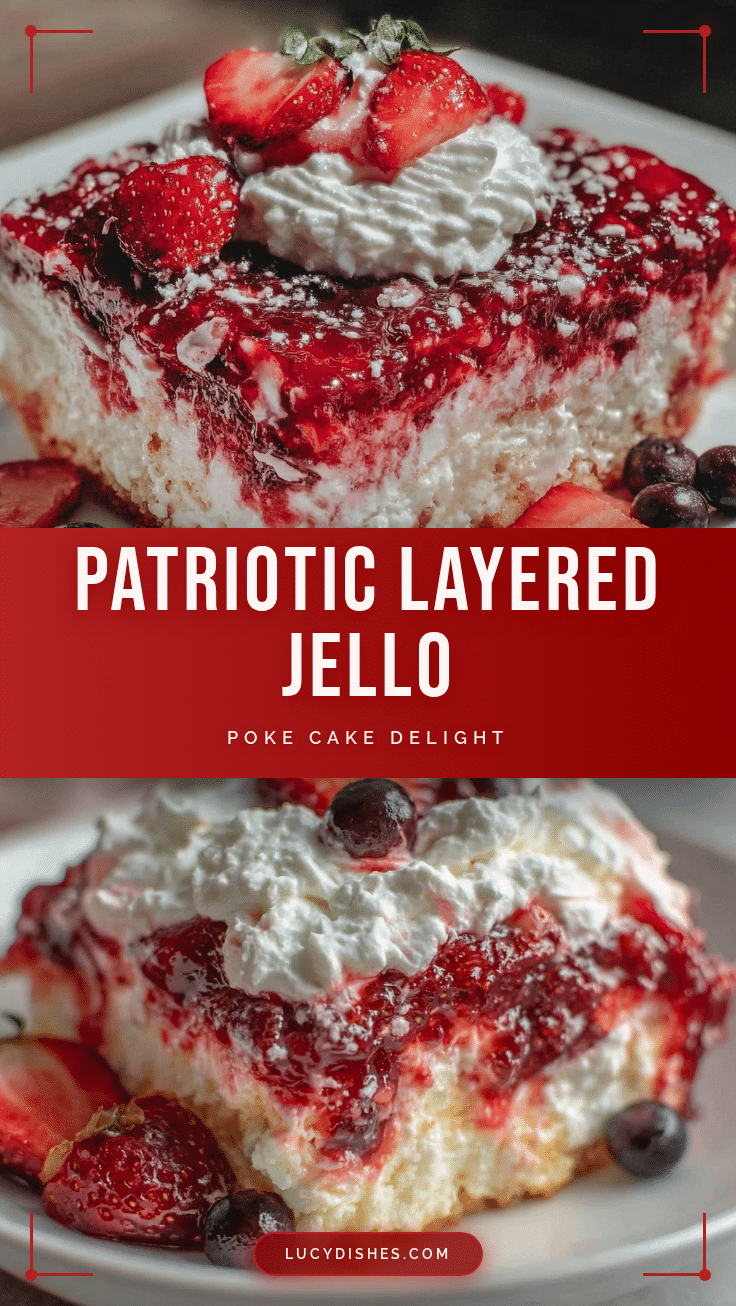 patriotic layered jello poke cake recipe
